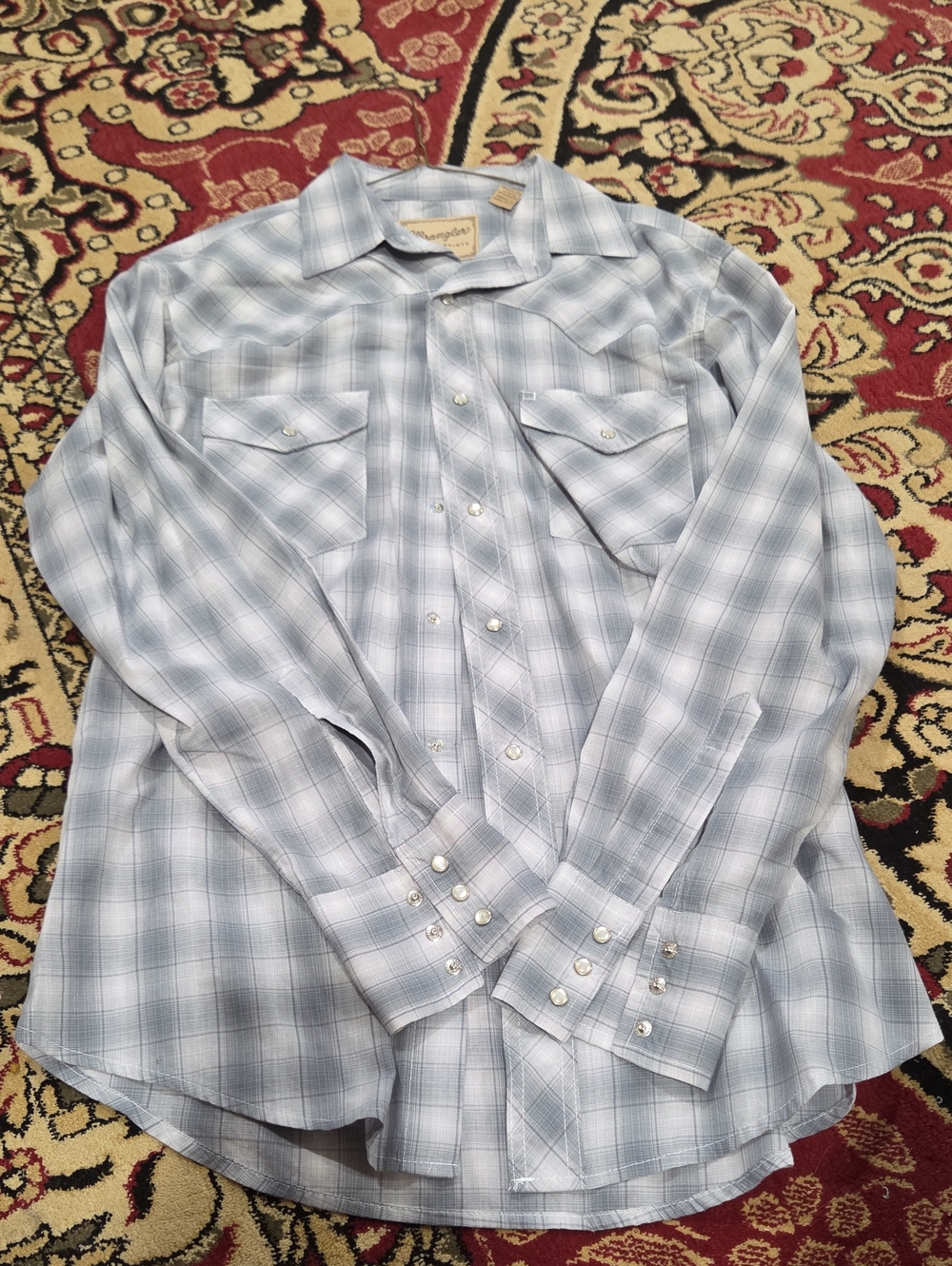 Wrangler Plaid Men’s Western Shirt